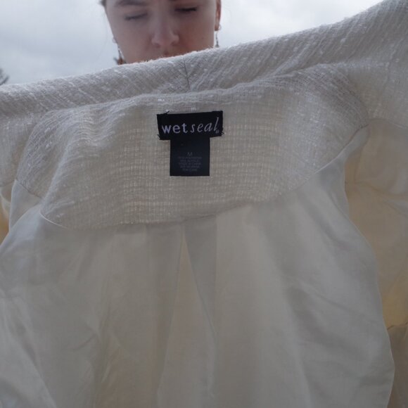 Vintage West Seal White Blazer 90s - Picture 4 of 9